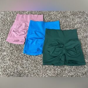 Set of Three Seamless Biker Shorts